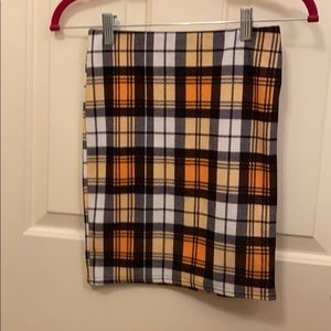 plaid skirt